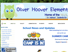 Tablet Screenshot of hoover.dadeschools.net