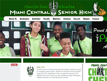 Tablet Screenshot of miamicentral.dadeschools.net