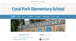 Desktop Screenshot of coralparkelementary.dadeschools.net