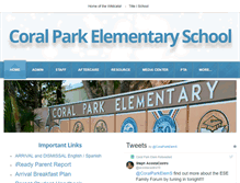 Tablet Screenshot of coralparkelementary.dadeschools.net