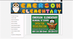 Desktop Screenshot of emerson.dadeschools.net