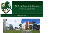 Desktop Screenshot of milam.dadeschools.net