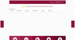Desktop Screenshot of beckham.dadeschools.net