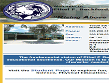 Tablet Screenshot of beckford.dadeschools.net