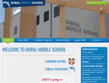 Tablet Screenshot of doral.dadeschools.net