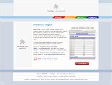 Tablet Screenshot of checkregister.dadeschools.net