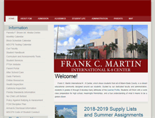 Tablet Screenshot of fcmartin.dadeschools.net