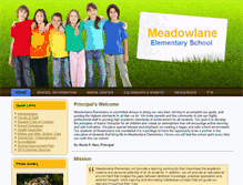 Tablet Screenshot of meadowlane.dadeschools.net