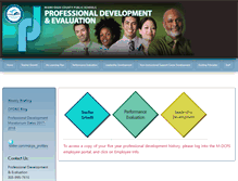 Tablet Screenshot of prodev.dadeschools.net